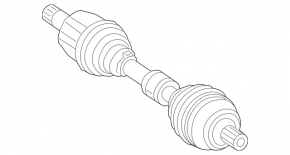 Drive axle shaft front left Mercedes H247 GLA 20-23 M260 AWD