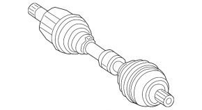 Drive axle shaft front left Mercedes H247 GLA 20-23 M260 AWD