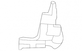 Front bumper bracket, right lower, Mercedes CLS-class C218 12-14 AMG pkg