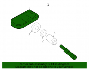Wheel Pressure Sensor Mazda3 MPS 09-13