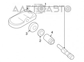 Wheel Pressure Sensor Mazda3 MPS 09-13
