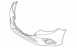 Front bumper bare Mazda 3 14-16 BM dorest