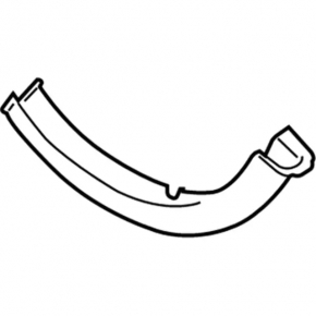 Trunk lid hinge trim left Lincoln MKZ 13-20 scratch