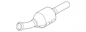 Catalytic Converter Rear Ford Bronco Sport 21-25 1.5T