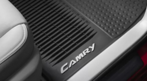 Set of floor mats, rubber, Toyota Camry v55 15-17 usa, black