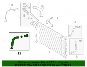 Lower cooling hose Hyundai Kona 22-23 2.0
