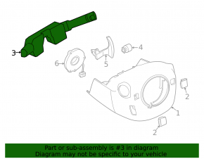 Steering column switches guitar Nissan Maxima A36 16-