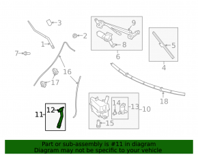 Infiniti G25 G37 4d 06-13 Windscreen Washer Reservoir Neck Without Cap