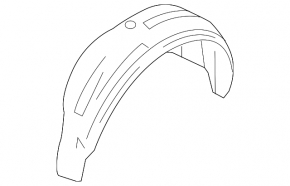 Rear left fender liner for Ford Transit Connect MK2 13-25