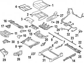 Volvo XC40 19-25 Driver's Seat Position Sensor