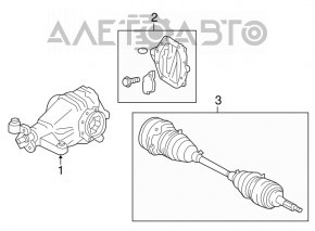 Drive axle shaft rear right Lexus IS250 06-10