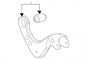 Upper rear left control arm Toyota C-HR 18-23