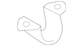 Front stabilizer bar mounting bracket left Lexus ES350 07-12