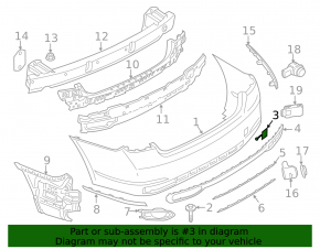 Plug towing hook rear bumper BMW 7 G11 G12 16-19