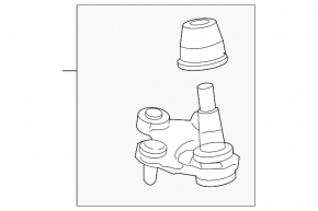 Right ball joint Honda Civic 11-15 2.4l, With si