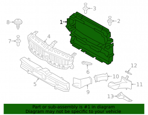 Radiator deflector BMW 3 G20 19-25 M340i B58