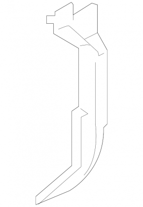 Upper left radiator deflector for BMW X5 F15 14-18