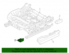 Driver's seat runner trim front left BMW X3 G01 18-21