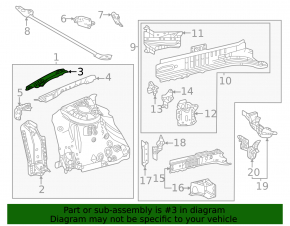 Left fender apron outer panel for Toyota BZ4X 23-25