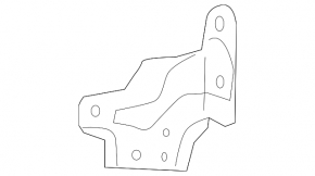 Front Right Wing Bracket Toyota Prius V 12-17