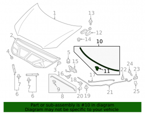 Mitsubishi Outlander 2007-2013 Windscreen Wiper Seal