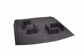 Trunk mat VW Tiguan 18-24 cloth black, for 2 rows