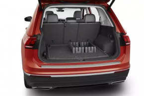 Trunk mat VW Tiguan 18-24 cloth black, for 2 rows