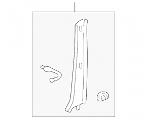 Front pillar trim left Lexus IS200 IS300 99-05