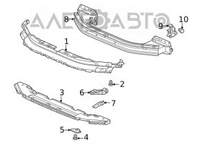 Left front bumper bracket for Honda Civic XI FE/FL 22-26