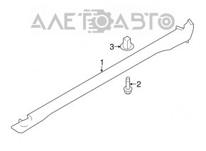 Right threshold Nissan Rogue 14-16 structure, scratch