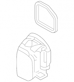 Heater body bare VW Touareg 11-17 under dry shade