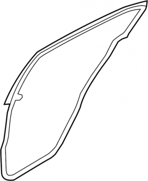 Rear left door seal for Infiniti G25 G35 G37 4d 06-15