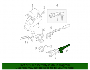 Steering column switch right Toyota Camry v40 type 2