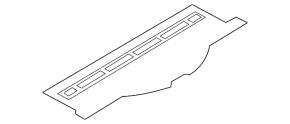 Nissan Rogue 14-18 trunk panel plastic for 3 rows