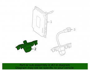 Rear view camera Toyota Sienna 11-11 with bracket, without wire