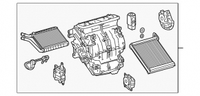 Bare air conditioner housing, left side of Lexus CT200h 11-17