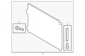 Toyota Venza 22-24 air conditioner condenser