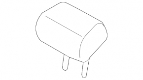 Rear center headrest, 2nd row, Hyundai Tucson 19-21
