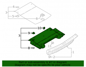 Trunk lid for tool box Audi A4 B9 17-25