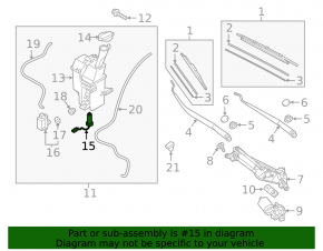 Washer Fluid Level Sensor Hyundai Kona 18-23