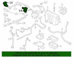 EGR valve left Porsche Macan 15-18 3.0T, 3.6T