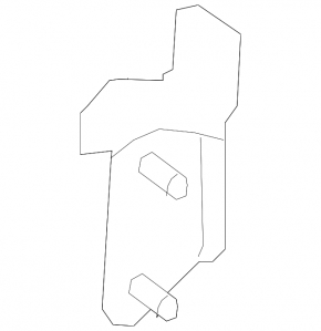 Upper rear right door hinge Mercedes C-class W205 15-21