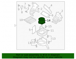 Motor fan heater Mazda 3 19- Mexico built