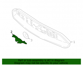 Ford Mustang mk6 18-23 rest grille emblem