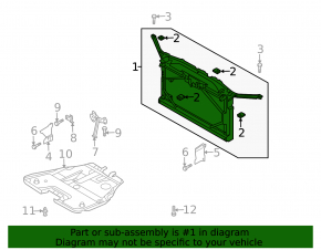 TV Front Radiator Panel Mazda6 03-08