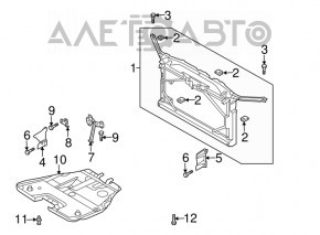 TV Front Radiator Panel Mazda6 03-08