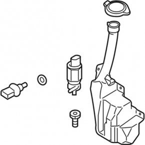 Washer reservoir Ford Mustang mk6 18-
