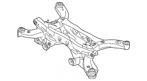 Rear subframe Mazda CX-5 13-16 AWD