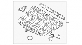 Intake manifold VW Jetta 11-15 USA 2.0