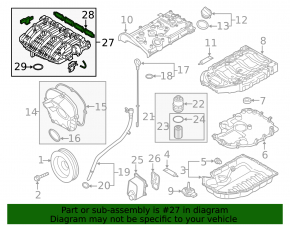 Intake manifold VW Jetta 11-15 USA 2.0
